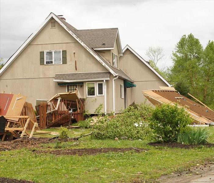 storm damage to a home in our community