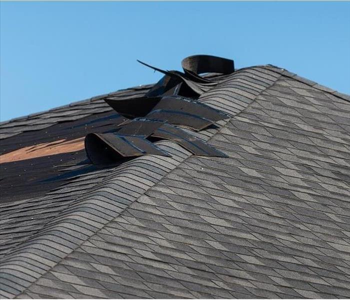 roof with missing shingles